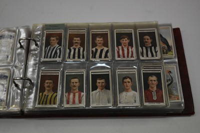 Lot 1541 - Cigarette cards Ogdens in two albums sets/part sets to include Australian Test Cricketers Boy Scouts, Derby Entrants 1929, Famous Footballers, Prominent Race Horses of 1933, Racing Pigeons etc.