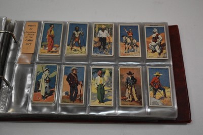 Lot 1541 - Cigarette cards Ogdens in two albums sets/part sets to include Australian Test Cricketers Boy Scouts, Derby Entrants 1929, Famous Footballers, Prominent Race Horses of 1933, Racing Pigeons etc.