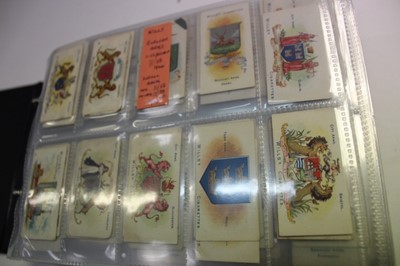 Lot 1546 - Cigarette cards album in part sets including Wills Borough Arms, Wills Transvall Series, BAT, Best Dogs & others