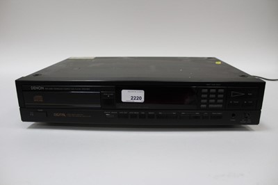 Lot 2220 - Technics R/S-B705 stereo cassette deck and a Denon DCD-800 compact disc player