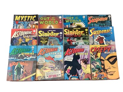 Lot 1676 - Collection of Alan Class & Co Comics to include Strange Suspense Stories "Astounding Stories" #92 #124 #128 #134, Amazing Tales Creepy Worlds #94 #182, Amazing Stories Sinister Tales #164, Tales Of...