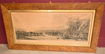 Lot 1315 - Reynolds (S. W.). The Country Meeting of the Royal Agricultural Society of England, 1845, in glazed burr oak frame.