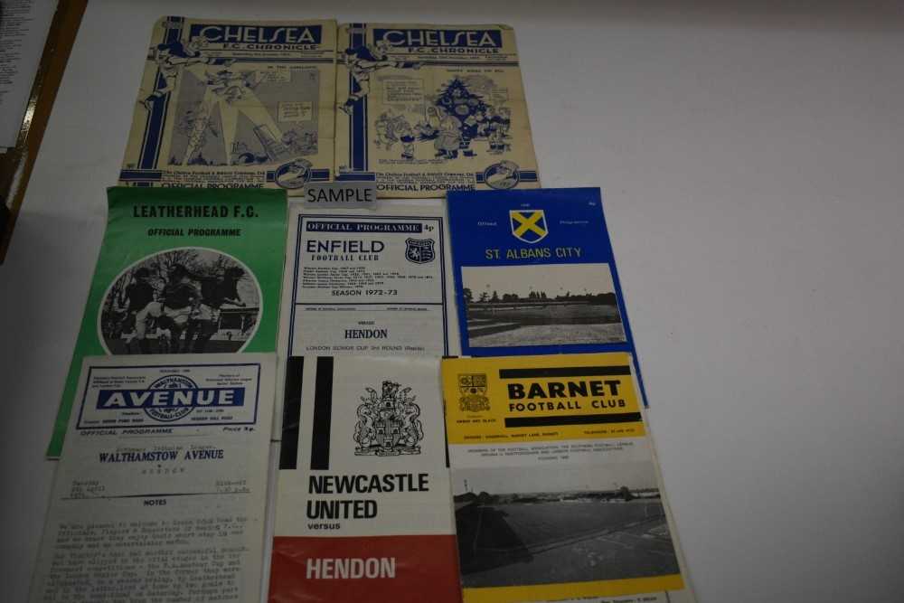 Lot 1553 - Football programmes selection 1930s programmes including, Lowestoft, St Albans, Southall, Wealdstone, Southampton, Arsenal, Charlton & others
