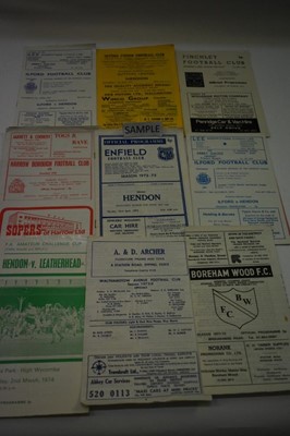 Lot 1553 - Football programmes selection 1930s programmes including, Lowestoft, St Albans, Southall, Wealdstone, Southampton, Arsenal, Charlton & others