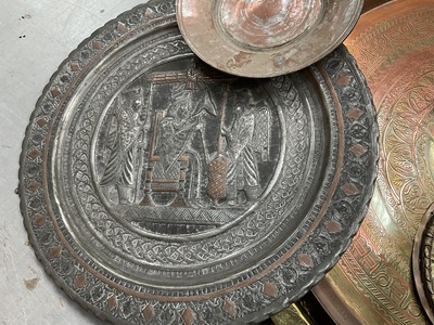 Lot 2447 - A Vaughton Brothers Union No.1 fire plaque, various copper and brass