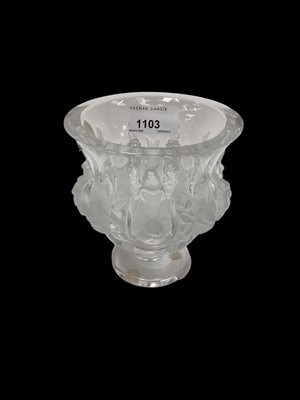 Lot 1103 - Lalique Dampierre vase, signed Lalique France, 12.5cm high