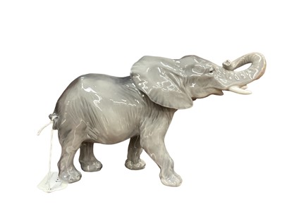 Lot 1107 - Royal Copenhagen porcelain model of an Elephant, model no,1771