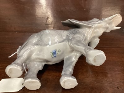 Lot 1107 - Royal Copenhagen porcelain model of an Elephant, model no,1771