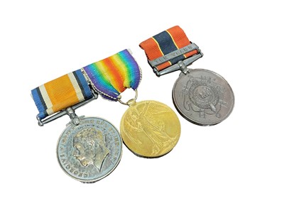 Lot 748 - First World War Pair comprising War and Victory medals named to R.M.A. 1539 - S- SGT. F. W. Byford, together with a National Fire Brigade Association Long Service medal with Ten Years clasp, named...