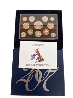 Lot 541 - G.B. - Royal Mint proof sets to include 2006, 2007, 2008 x 2 & 2009 to include 'Kew Gardens' 50p (N.B. All cased with Certificates of Authenticity) (5 coin sets)