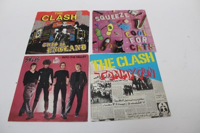 Lot 2239 - Collection of records and singles, including Ian Dury, Jimi Hendrix, The Clash, The Jam, David Bowie, The Pogues, The Damned, Public Image Limited, other rock and punk, etc (3 boxes)