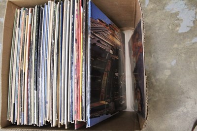 Lot 2239 - Collection of records and singles, including Ian Dury, Jimi Hendrix, The Clash, The Jam, David Bowie, The Pogues, The Damned, Public Image Limited, other rock and punk, etc (3 boxes)