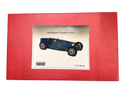 Lot 1878 - Finecast 1934 Bugatti Type 59 3.3 litre precision model scale 1:24, boxed