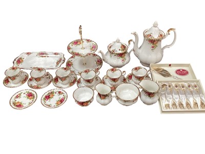 Lot 1182 - Royal Albert Old Country Roses coffee set