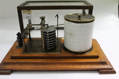 Lot 2427 - Barograph in glass case