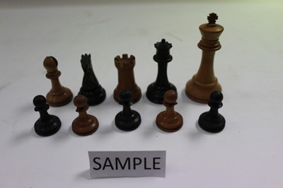 Lot 2440 - Collection of Staunton chess pieces, all weighted, some Jaques