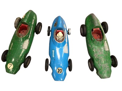 Lot 1883 - Three diecast Vanwall British Racing car models, (large scale)