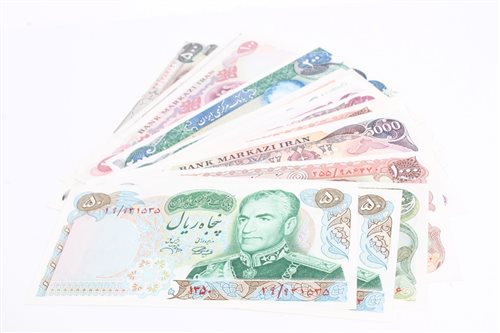 Lot 139 - Banknotes - Bank Markazi Iran - a selection...
