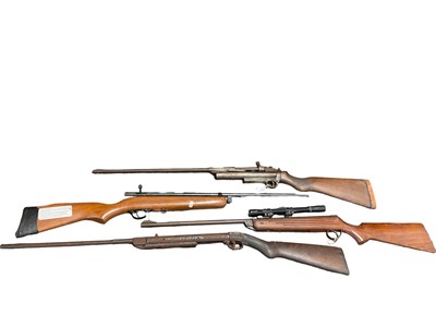 Lot 862 - Group of four air rifles to include a Webley Service Air Rifle Mark II, a Chinese air rifle and two others. (4)