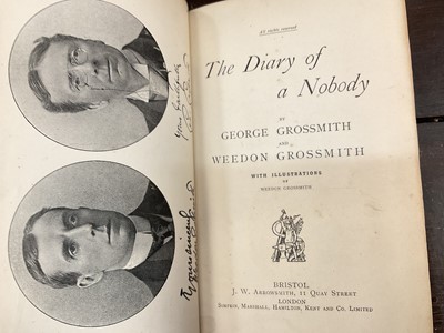 Lot 1670 - Grossmith (George and Weedon) The Diary of a Nobody, signed by both Bristol and London, [1892]
