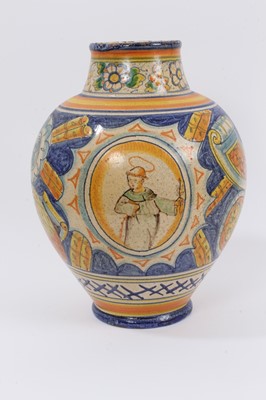 Lot 307 - Italian majolica jar