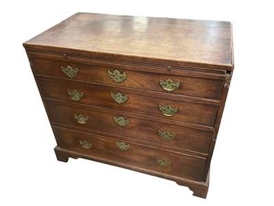 Lot 1543 - 18th century four drawer mahogany chest