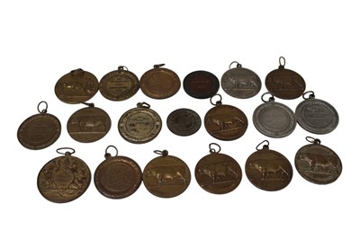 Lot 563 - Belgium - Mid to late 20th century agricultural prize bullock AE medallions x 17 plus two others (19 medallions)