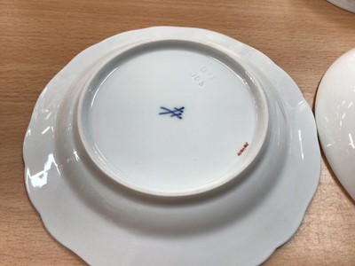 Lot 1186 - Eleven pieces of Herend porcelain with hand painted floral decoration including cups and saucers