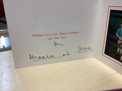 Lot 60 - T.R.H. The Prince and Princess of Wales, signed 1989 Christmas card