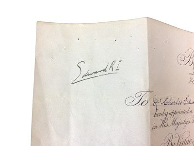 Lot 189 - H.M.King Edward VIII signed document