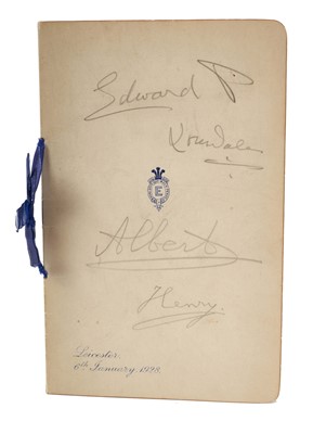 Lot 48 - Scarce Royal brothers' signed programme of music card 1928