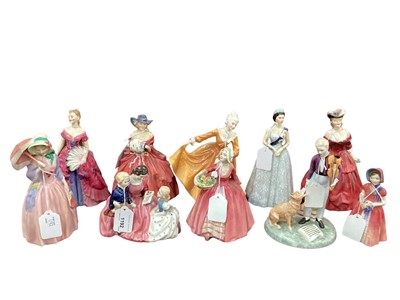 Lot 1192 - Ten Royal Doulton figures