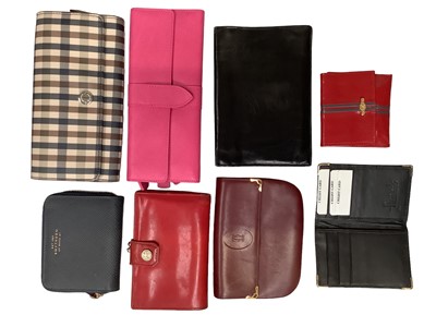Lot 2189 - Designer purses and wallets including Cartier, Aquascrutum, Smythson, Bond Street, Linea etc.