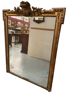 Lot 1158 - 19th century gilt framed overmantel mirror