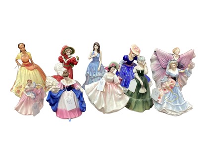 Lot 1196 - Ten Royal figures - Precious HN4916, Gillian HN3042, Andrea HN4914, Invitation HN2170, Sunday Best HN2698, Christmas Day 2005 HN4723, Isadora HN2938, Mary HN3375, England HN3627 and Sara HN4720