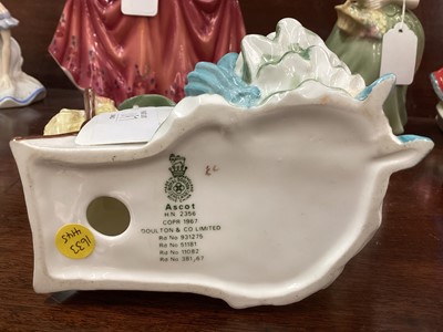 Lot 1197 - Ten Royal Doulton figures - Happy Birthday HN3095, Michelle HN4915, Grace HN3699, Bess HN4863, In My Heart HN4734, Jacqueline HN2333, Rachel HN2936, Ascot HN2356, Marjorie HN2788 and Clarissa HN234...