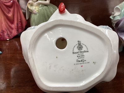 Lot 1197 - Ten Royal Doulton figures - Happy Birthday HN3095, Michelle HN4915, Grace HN3699, Bess HN4863, In My Heart HN4734, Jacqueline HN2333, Rachel HN2936, Ascot HN2356, Marjorie HN2788 and Clarissa HN234...