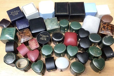 Lot 227 - Collection of antique and later ring boxes
