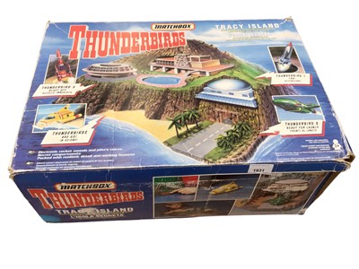 Lot 1931 - Matchbox Thunderbirds Tracy Island & Windsor Collection porcelain doll, both boxed (2)