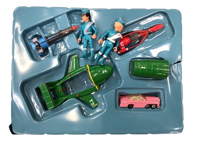 Lot 1931 - Matchbox Thunderbirds Tracy Island & Windsor Collection porcelain doll, both boxed (2)