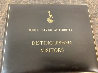 Lot 117 - H.M.Queen Elizabeth II, Essex River Authority signed visitors book