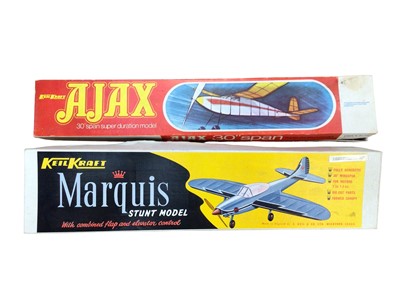 Lot 1946 - Five model aeroplane kits including Keel Craft, Meccano set and large Airfix Victory model and one other, all unconstructed