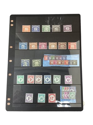 Lot 1492 - GB and Commonwealth selection of mint and used postage due sets and Johore D1-D5, Trinidad 1923 D18-25 used, Gilbert and Ellice IS D1-D8 F/u, and others.