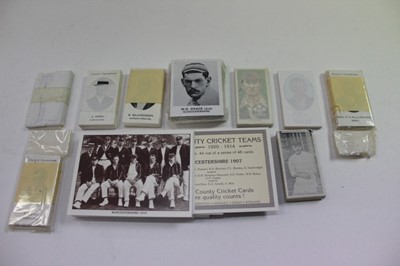 Lot 1596 - Cricketers - sets of cards, Essex, Hampshire, County Team post cards