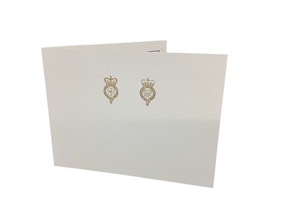 Lot 154 - H.M.Queen Elizabeth II and H.R.H. The Duke of Edinburgh, signed 2011 Christmas card with twin gilt ciphers to cover, colour photograph of the Royal couple to the interior with envelope