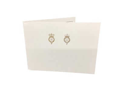 Lot 157 - H.M.Queen Elizabeth II and H.R.H. The Duke of Edinburgh, signed 2008 Christmas card with twin gilt ciphers to cover, colour photograph of the Royal couple at Crathie Kirk to the interior with envel...