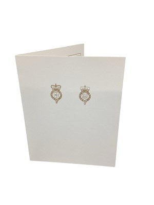 Lot 162 - H.M.Queen Elizabeth II and H.R.H. The Duke of Edinburgh, signed 2001 Christmas card with twin gilt ciphers to cover, colour photograph of the Royal couple with the Corgis to the interior with envel...