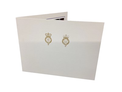 Lot 163 - H.M.Queen Elizabeth II and H.R.H.The Duke of Edinburgh, signed 2000 Christmas card with colour photograph of the happy Royal on a walk about , with envelope
