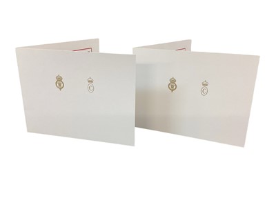 Lot 164 - T.R.H. Prince Charles and Camilla Duchess of Cornwall (now T.M. The King Charles III and Queen Camilla), two signed and inscribed Christmas cards for 2007 and 2008, both with colour photographs of...
