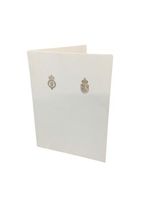 Lot 169 - T.R.H. Prince Charles (now H.M. King Charles III) and Princess Diana, The Prince and Princess of Wales, signed 1989 Christmas card with twin gilt ciphers to cover and colour photograph of the Royal...